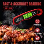 AWLKIM Meat Thermometer Digital - Instant Read Waterproof Food Thermometer with ... - Image 3