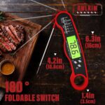 AWLKIM Meat Thermometer Digital - Instant Read Waterproof Food Thermometer with ... - Image 4