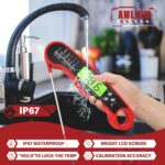 AWLKIM Meat Thermometer Digital - Instant Read Waterproof Food Thermometer with ... - Image 5