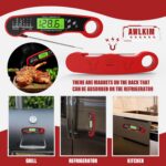 AWLKIM Meat Thermometer Digital - Instant Read Waterproof Food Thermometer with ... - Image 7