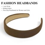 Huachi Headbands for Women Non Slip Trendy Headbands for Women’s Hair 1 inch Wid... - Image 3