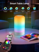 RGBICWW Smart Table Lamp, Touch Bedside Lamp with App Control, LED Desk Lamp wit... - Image 3