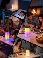 RGBICWW Smart Table Lamp, Touch Bedside Lamp with App Control, LED Desk Lamp wit... - Image 8