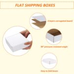 HORLIMER 9x6x2 inches Shipping Boxes Set of 50, White Corrugated Cardboard Box L... - Image 4