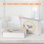 HORLIMER 9x6x2 inches Shipping Boxes Set of 50, White Corrugated Cardboard Box L... - Image 5