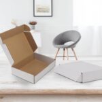 HORLIMER 9x6x2 inches Shipping Boxes Set of 50, White Corrugated Cardboard Box L... - Image 7