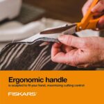 Fiskars 8" Original Orange-Handled Stainless Steel Scissors, Ergonomic and Keeps... - Image 6