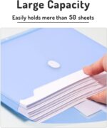Forvencer Binder Pocket, 10 Pack Super Heavyweight Plastic Folders with Tight Cl... - Image 5