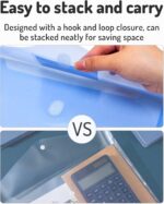 Forvencer Binder Pocket, 10 Pack Super Heavyweight Plastic Folders with Tight Cl... - Image 8