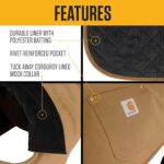Carhartt Firm Duck Insulated Dog Chore Coat, Durable Weather Resistant Jacket fo... - Image 4