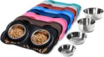 Hubulk Pet Dog Bowls 2 Stainless Steel Dog Bowl with No Spill Non-Skid Silicone ... - Image 9