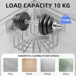 Wall Mounted Sink Caddy Organizer, Carbon Steel Kitchen Sponge Holder with 2 Adh... - Image 6