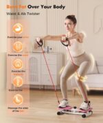 Waist Twister Machine Exercise Fitness Tool, Ab Twister Board with the Smart LED... - Image 4