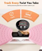 Waist Twister Machine Exercise Fitness Tool, Ab Twister Board with the Smart LED... - Image 8