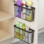 2 Piece Kitchen Cabinet Door Storage Box,Self Adhesive Wall Mounted Storage Boxe... - Image 3
