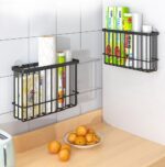2 Piece Kitchen Cabinet Door Storage Box,Self Adhesive Wall Mounted Storage Boxe... - Image 5