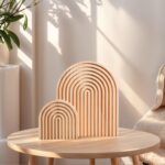 2 Pcs Natural Wood Arch Decor, Boho Shelf & Serving Board for Fireplace Mantel, ... - Image 8
