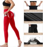 YUDSUD High Waisted Leggings for Women - Tummy Control Yoga Pants for Workout Ru... - Image 5