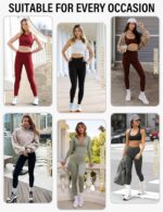 YUDSUD High Waisted Leggings for Women - Tummy Control Yoga Pants for Workout Ru... - Image 7