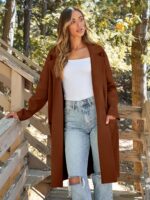 LILLUSORY Women's Long Dressy Cardigan Sweaters Fall Oversized Cozy Jacket Outfi... - Image 3