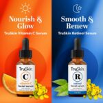TruSkin Face Serum Duo - Vitamin C Serum & Retinol Serum for Face - AM & PM Anti... - Image 3