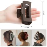 Sisiaipu 4 Inch Big Hair Claw Clips 6 Pcs Large Claw for Thick Hair Square Hair ... - Image 4