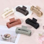 Sisiaipu 4 Inch Big Hair Claw Clips 6 Pcs Large Claw for Thick Hair Square Hair ... - Image 6