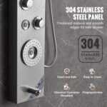 VEVOR Shower Panel Tower System, 6 Shower Modes, LED & Display Shower Panel, Rai... - Image 7