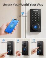 Philips Wi-Fi Door Lock, WiFi Smart Lock Keyless Entry Deadbolt for Front Door, ... - Image 3