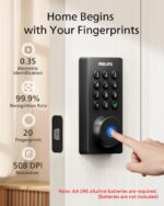 Philips Wi-Fi Door Lock, WiFi Smart Lock Keyless Entry Deadbolt for Front Door, ... - Image 7