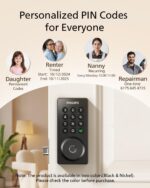 Philips Wi-Fi Door Lock, WiFi Smart Lock Keyless Entry Deadbolt for Front Door, ... - Image 8