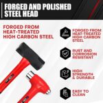 C&T 5-Piece Hammer Set, 16oz Ball Peen Hammer | 32oz Ball Peen Hammer | 32oz Rub... - Image 3