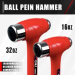 C&T 5-Piece Hammer Set, 16oz Ball Peen Hammer | 32oz Ball Peen Hammer | 32oz Rub... - Image 7