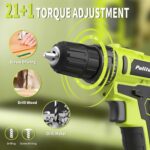 PULITUO'S 20V Cordless Drill/Driver, Electric Screwdriver - 2 Batteries, 30Nm, 2... - Image 6