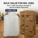 BOX USA 7NUTSW 7 Cubic Feet Loose Fill Packing Peanuts, White - Image 8