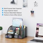 EasyPAG Mesh Desk Organizer with Drawer Multi-functional Pen Holder Stationery O... - Image 3