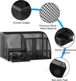 EasyPAG Mesh Desk Organizer with Drawer Multi-functional Pen Holder Stationery O... - Image 4