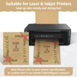 25 Sheets Brown Cardstock 8.5 x 11, 92lb/250gsm Kraft Card Stock Paper, Heavy Ca... - Image 5