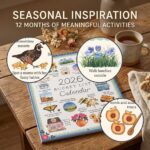 Bucket List Calendar 2026 – 12-Month Wall Calendar with Illustrated Pages and St... - Image 3