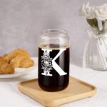Coolife Initial Glass Cup, Monogrammed Gifts for Women, 16oz Glass Cups w/Lids S... - Image 8