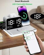 Acer 7-in-1 Wireless Charging Station with LED Clock - 30W Fast Wireless Charger... - Image 7