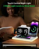 Acer 7-in-1 Wireless Charging Station with LED Clock - 30W Fast Wireless Charger... - Image 8