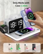 Acer 7-in-1 Wireless Charging Station with LED Clock - 30W Fast Wireless Charger... - Image 9