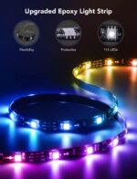 Govee TV LED Backlight, RGBIC Smart LED Strip Lights for 55-65 Inch TVs, Bluetoo... - Image 9