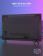Govee TV LED Backlight, RGBIC Smart LED Strip Lights for 55-65 Inch TVs, Bluetoo... - Image 10