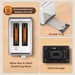 Mecity 2 Slice Toaster Touch Screen 1.5" Wide Slot, Stainless Steel Smart Bread ... - Image 5