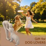 Abstract Resin Hand-Painted Sculpture of Person and Dog Bonding – Head-to-Head I... - Image 8