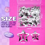 YGDZ Star Hair Clips and Barrettes Set - 20 pcs 1.22" Y2K Hair Accessories, 10 p... - Image 3