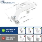 Non-Electric Bidet Attachment for Toilet Seat, Daul Clean Nozzles 3 Modes Adjust... - Image 4