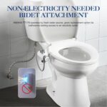 Non-Electric Bidet Attachment for Toilet Seat, Daul Clean Nozzles 3 Modes Adjust... - Image 5